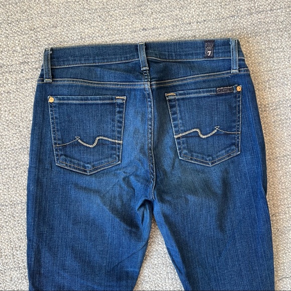 7 for all mankind jeans. Mid rise. Size 28. Skinny cut. - Picture 4 of 6